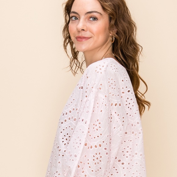 NWT! 💕 Baby Pink Woven Top - Picture 4 of 6